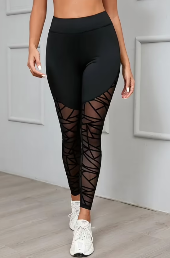 Black Leggings High Waist Skinny Long Pull On