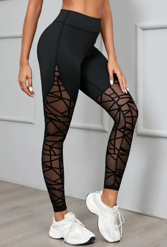 Black Leggings High Waist Skinny Long Pull On
